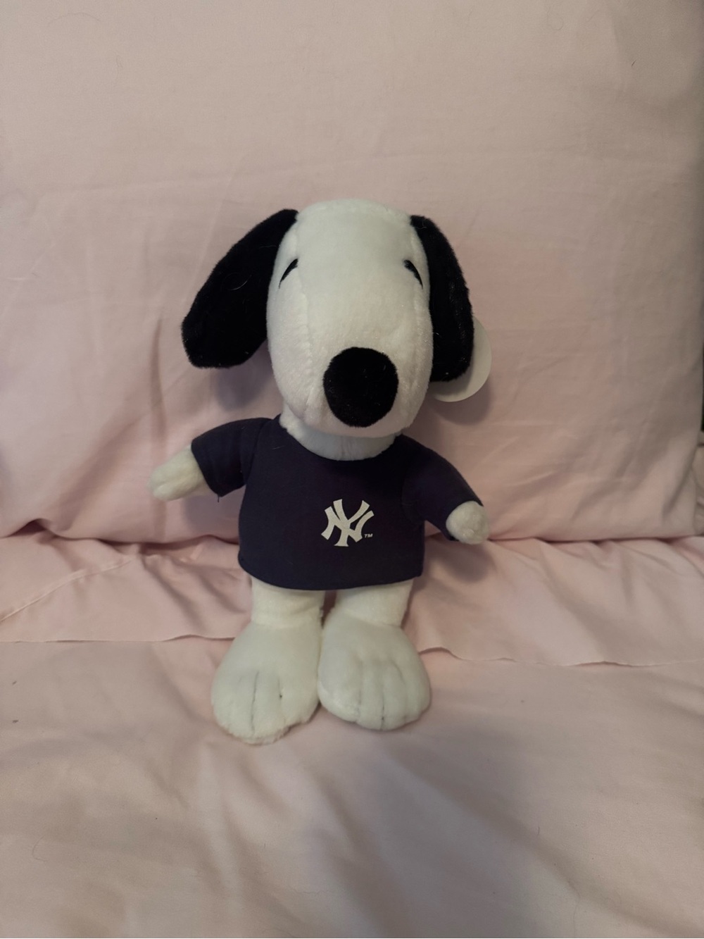 New York Yankees Snoopy Plush Doll SGA 2011 in Blue Metlife Peanuts Jersey NEW